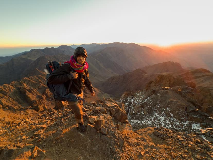 Hiking Morocco's tallest peak in the Atlas Mountains