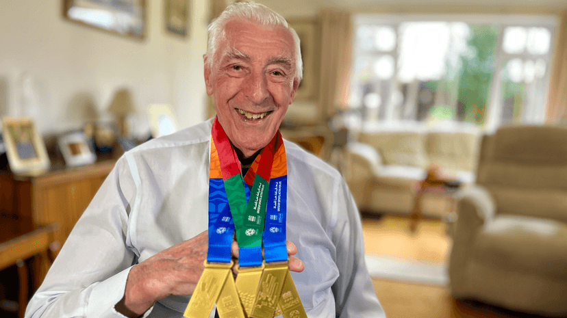 Swimmer, 84, wins seven medals at Abu Dhabi event