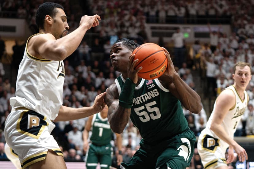 Michigan State basketball puts it down in the paint to KO Purdue