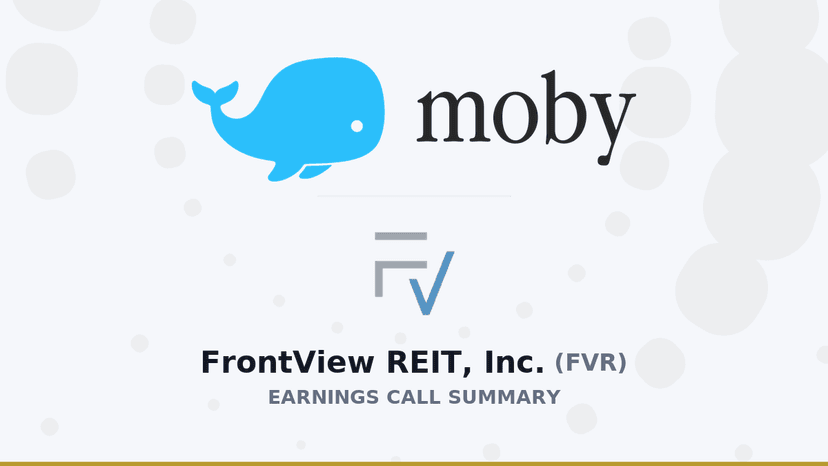 FrontView REIT, Inc. Q4 2025 Earnings Call Summary