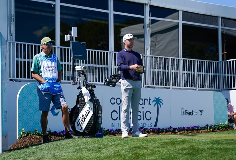 Ryan Gerard hits bird on tee shot during Cognizant Classic first round