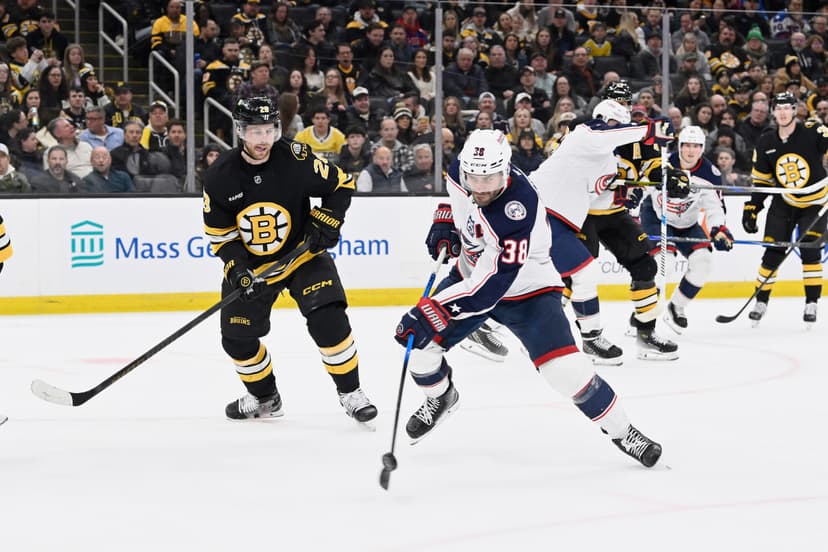 Boston Bruins end Columbus Blue Jackets' seven-game winning streak