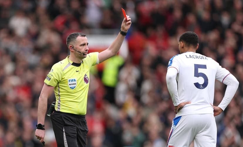 Glasner blasts officials as red card costs Palace at Man United