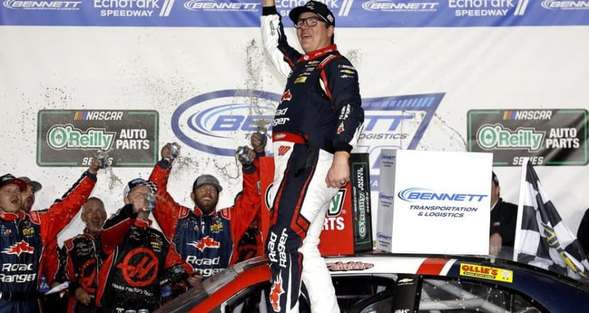 Mobile man wins Race to the Finish as Sheldon Creed gets first career win in O’Reilly Auto Parts Series at EchoPark Speedway