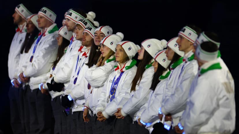 Olympische Winterspiele: Italien feiert sich selbst, buht aber israelische Sportler aus