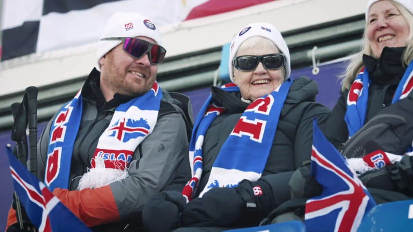 93-Year-Old Jakobína Valdís Jakobsdóttir Charms at Winter Olympics