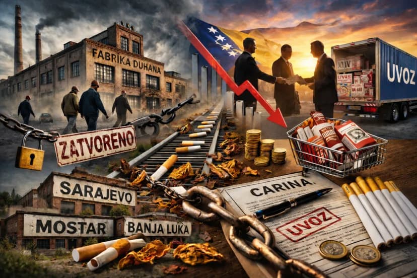 Bosnia and Herzegovina Loses Tobacco Giants, Becomes Mass Importer