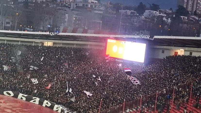 Fiery Belgrade Derby: Partizan Fans Ignite Stands After Provocation