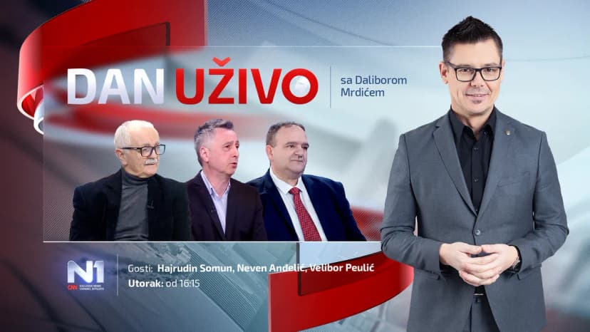 Hajrudin Somun, Neven Anđelić and Velibor Peulić on Dan uživo (Live Day)