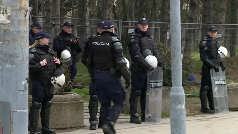 Protest at Ušće Park: Police Deploy Riot Gear Against Citizens