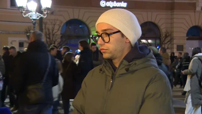 Protest in Novi Sad Against Authorities, Amidst Claims of Organized Counter-Protest