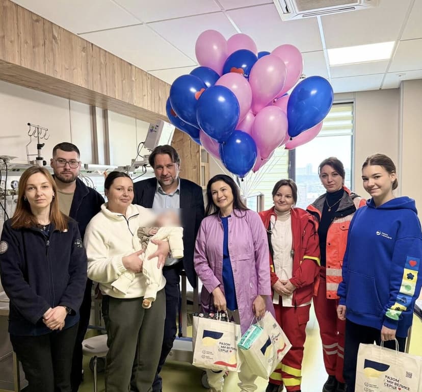 Ukrainian Doctors Save Life of Nine-Month-Old Moldovan Girl with Heart Defect