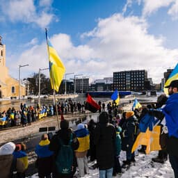 Ukrainians in Estonia Mark Invasion Anniversary with Rally