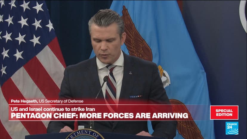 Replay: US Pentagon gives briefing on Iran as US and Israel continue to strike