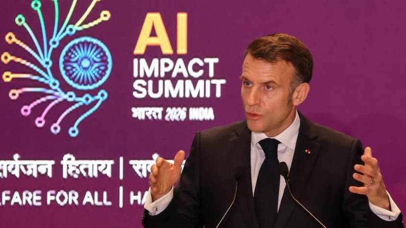 Macron Advocates for Global AI Regulation at India Summit