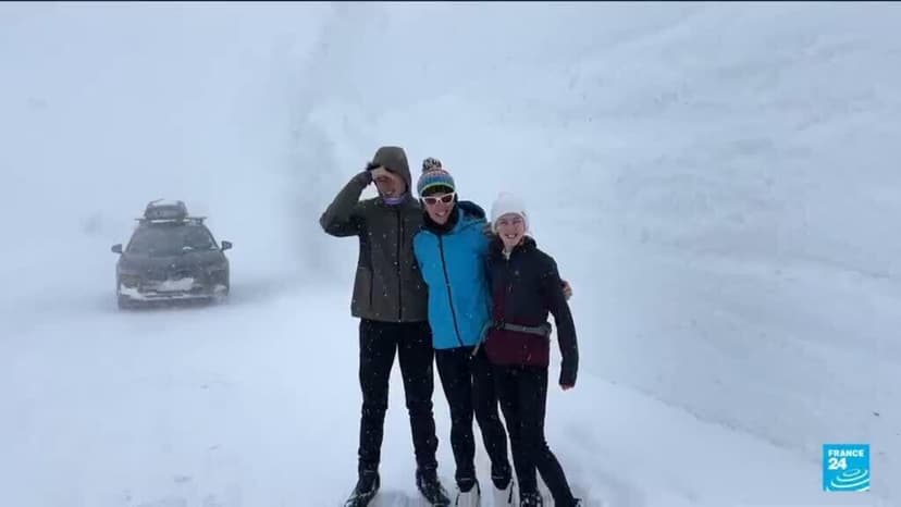 French Alps Experience Abundant Snowfall, Delighting Skiers