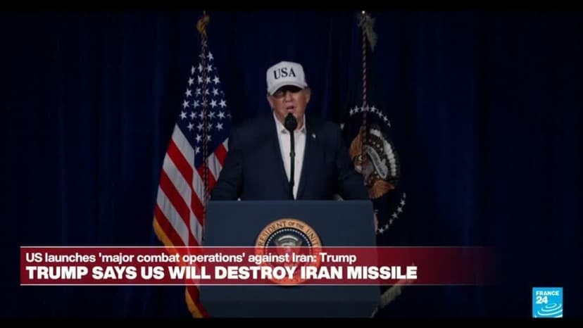 Trump’s 8-minute address declaring war on Iran: “We will flatten their missile industry, they will never get nuclear weapons”