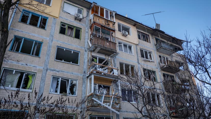 Russian Missiles Pound Kyiv and Odesa Ahead of War Anniversary