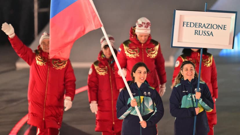 Russian athletes booed as they march under their own flag at Winter Paralympics opening