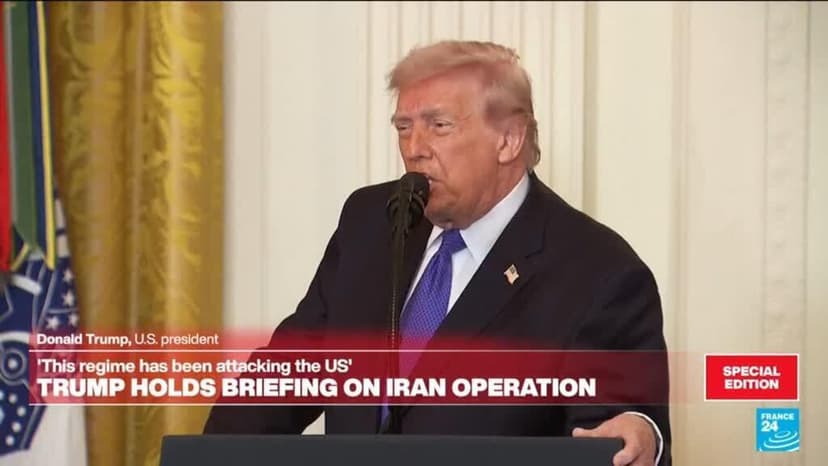 Replay: Donald Trump addresses Iran strikes at Medal of Honor ceremony