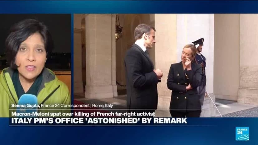 Macron Asks Meloni to Refrain from Commenting on France's Affairs