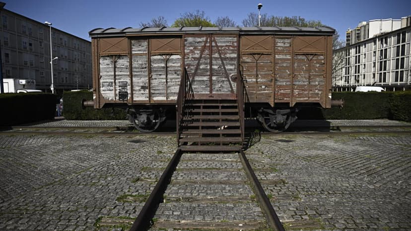 Swastikas tagged at former Nazi transit camp near Paris