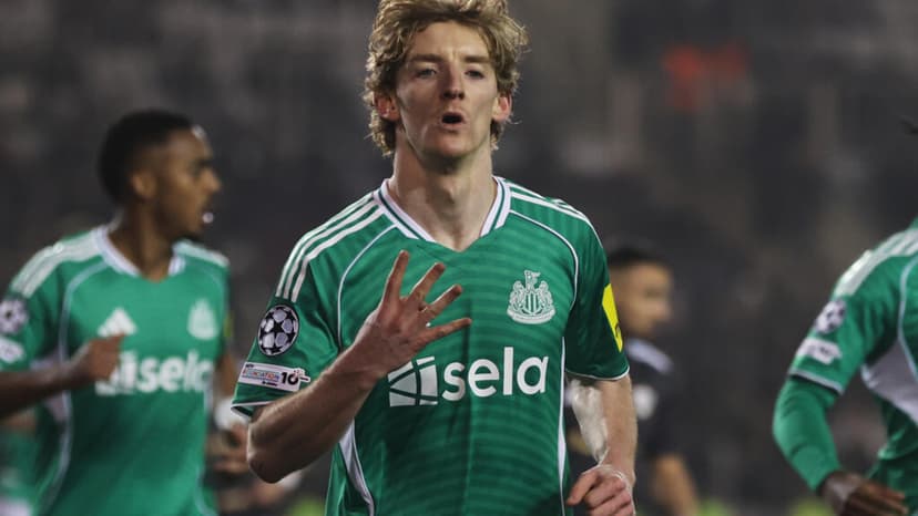 Champions League: Gordon Scores Four as Newcastle Crushes Qarabag