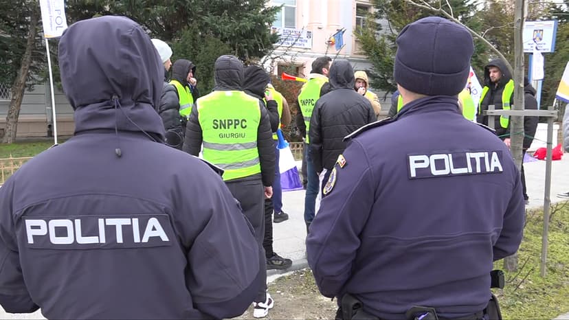 Police Protest in Constanța, Romania