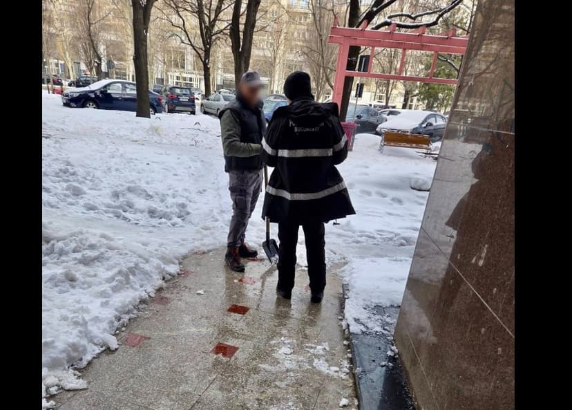 Bucharest Issues Fines for Uncleared Snow