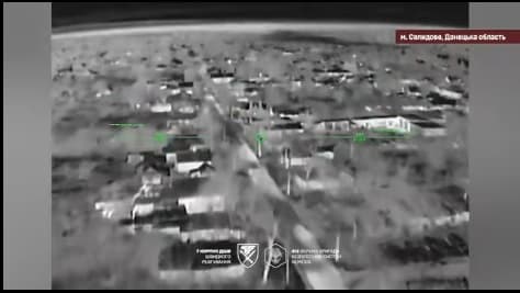 Ukrainian Drones Attack Russian Command Posts in Selidove