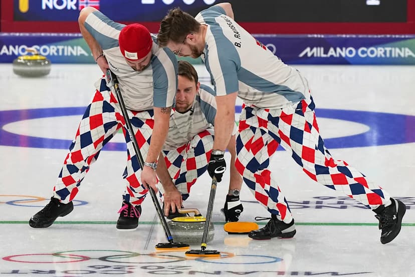 Norway's Curlers Bring Back Funky Pants at Winter Olympics