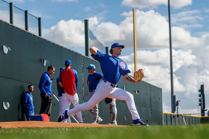 Chicago Cubs top pitching prospect Jaxon Wiggins is learning in his first taste of big-league camp