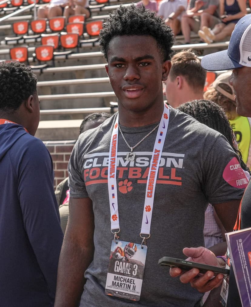Christ Church coach, star RB talk to Clemson Wire about visit Monday