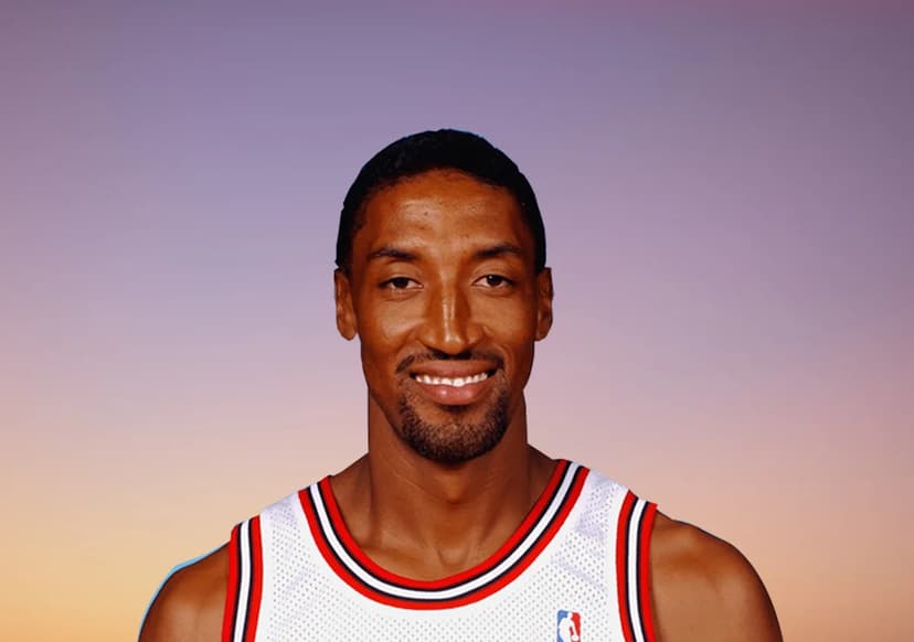 Scottie Pippen in a suite with Bears coach Ben …