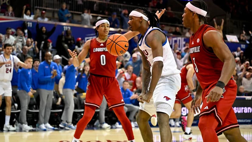 SMU beats No. 21 Louisville 95-85 for another home win over ranked ACC opponent