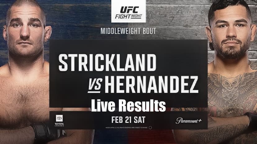 UFC Houston: Strickland vs. Hernandez Live Results
