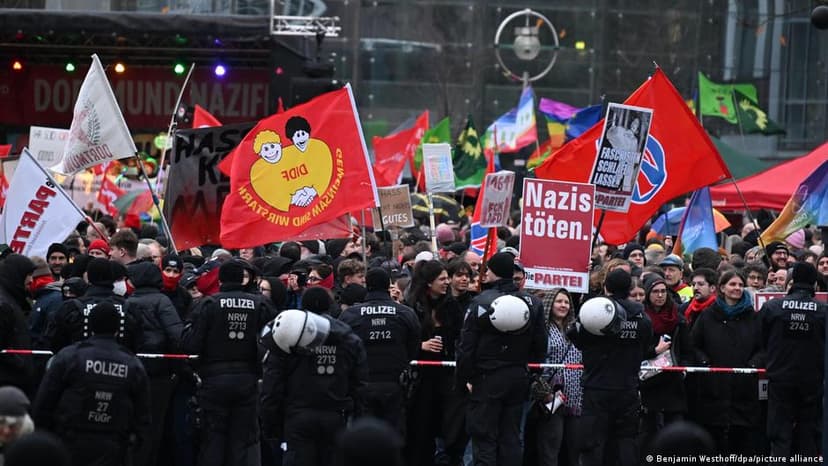 Protests Against AfD Events in Germany