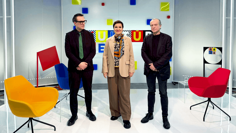 «Tā tāpat paliek laikmetīgā māksla.» Saruna ar digitālā laikmeta mākslinieku Gintu Gabrānu un analogā laikmeta mākslinieku Andri Breži