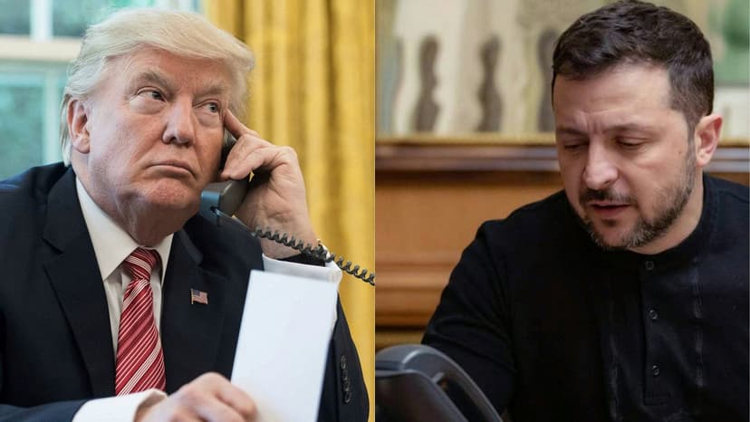 In a phone call between the US and Ukrainian presidents, Trump expresses hope to end the war within a month