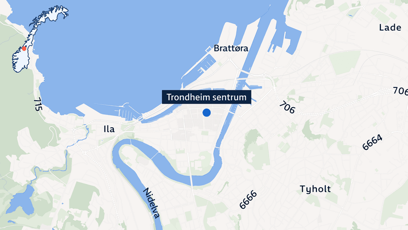 En mann pågrepet i væpnet aksjon i Trondheim