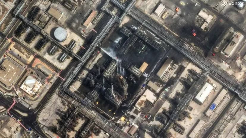 Saudi Arabia Intercepts Eight Drones, Satellite Images Show Damage to Aramco Refinery