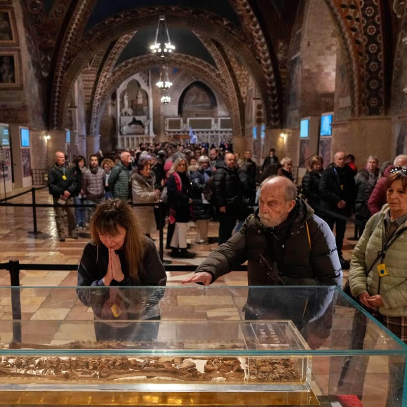 St. Francis of Assisi's Remains Displayed for 800th Anniversary