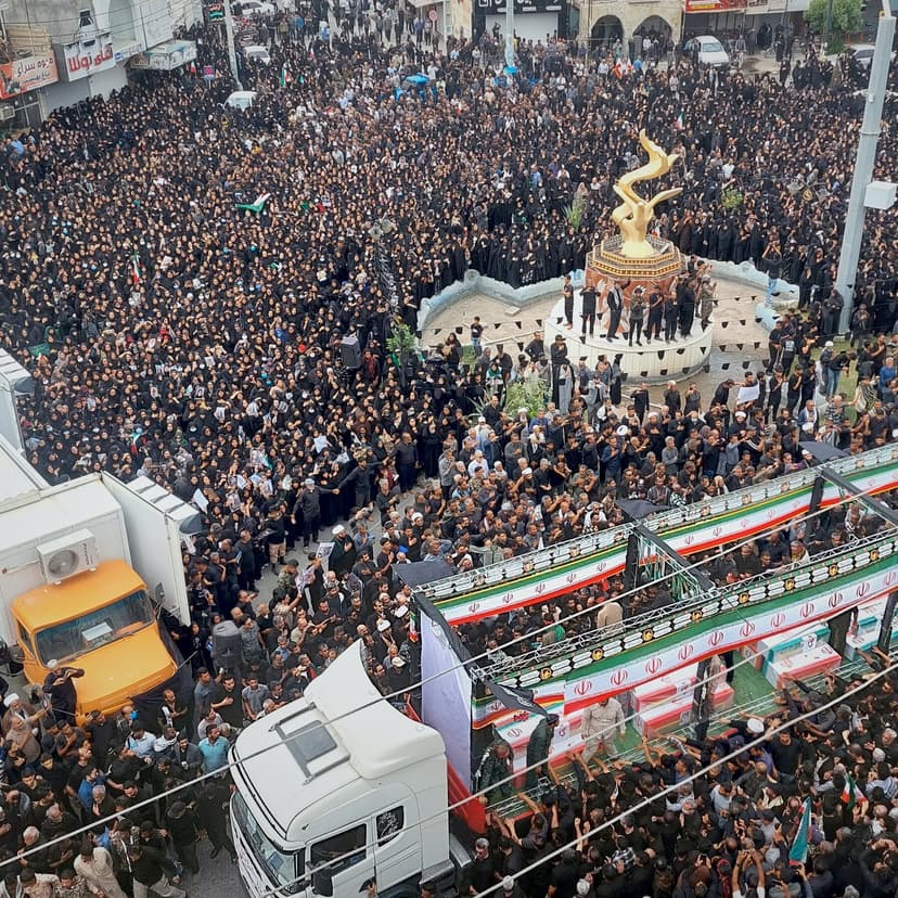 Thousands in Iran Attend Burial of Children Killed in Bombing of School