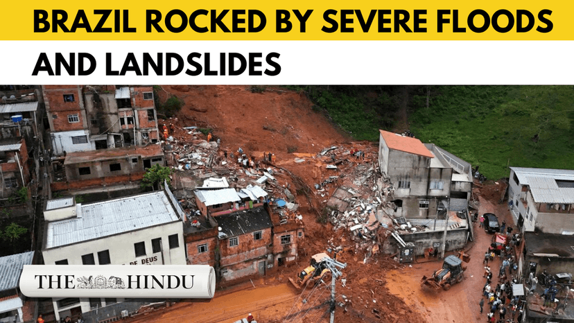Watch: Cities in southeastern Brazil hit by floods, landslides