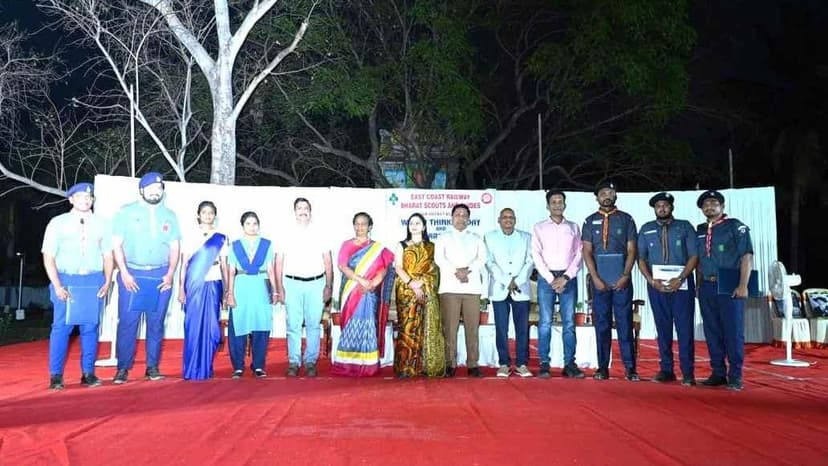 Waltair District Wing Scouts and Guides Receive President's Award