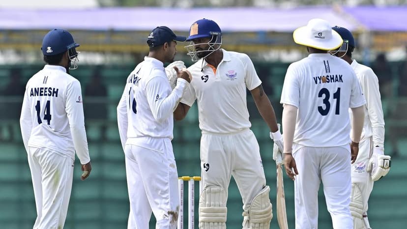 Ranji Trophy final | A headbutt, an apology, and an all is well: the events that transpired between Dogra and Aneesh