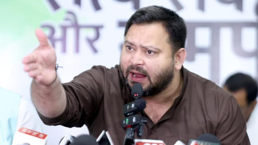 Tejashwi Yadav Accuses Ruling Powers of Conspiring to Weaken Constitution
