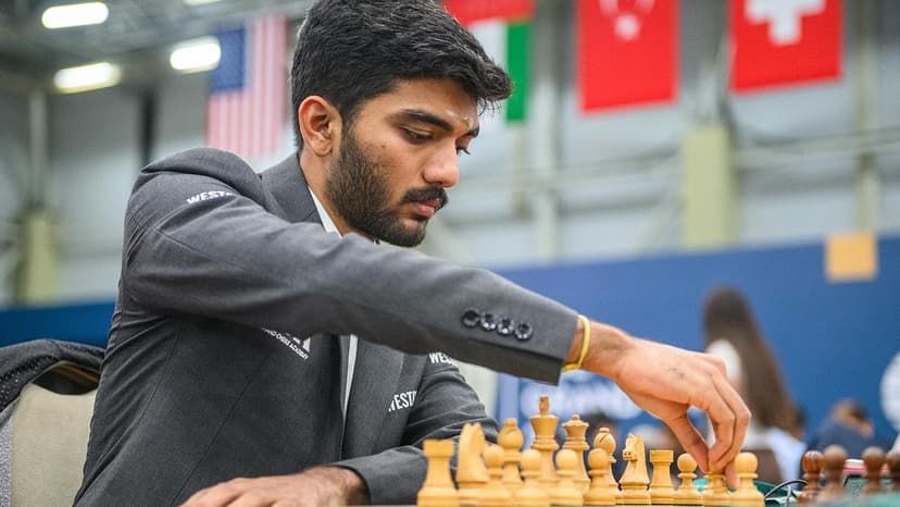 Gukesh held by Maghsoodloo in Prague International