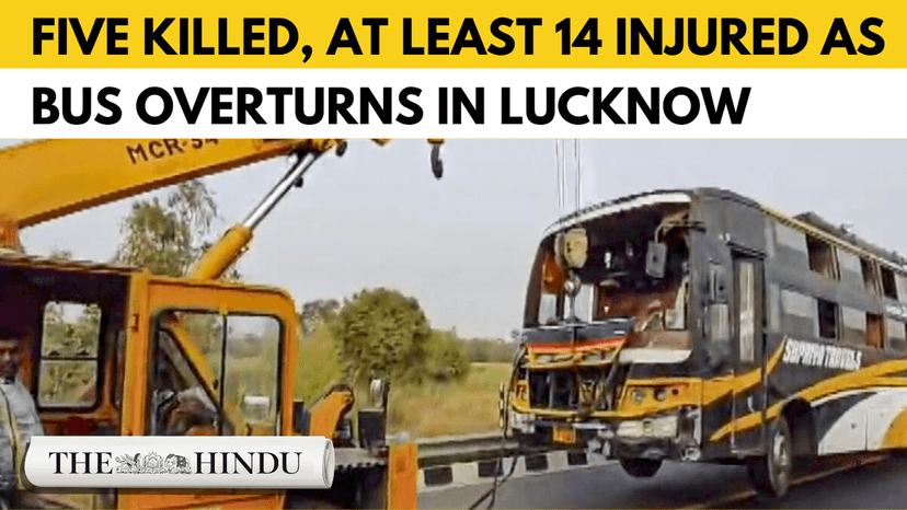 Watch: Double-Decker bus carrying 80+ passengers crashes in UP, five Killed