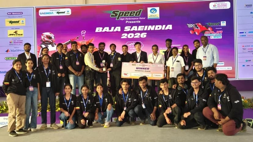 KLETU team bags 2nd rank at national-level m-BAJA SAE India 2026 in Hyderabad
